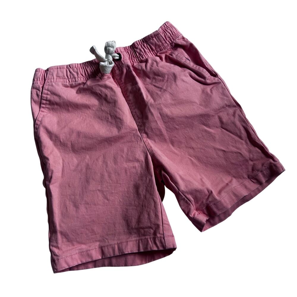Andy & Evan Boys Red Chino Pull-On Shorts - Size 6